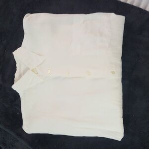 Perry Ellis Vintage Feather Weight Linen Mens Large Oversized 80s Styling